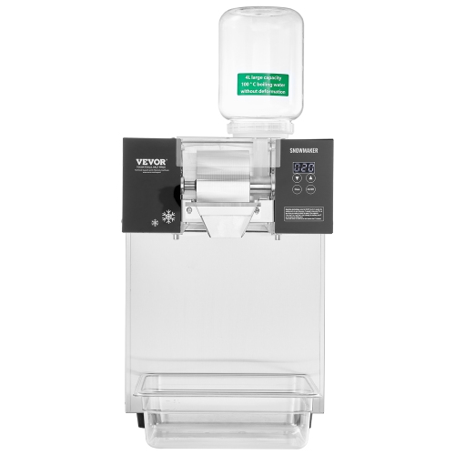 VEVOR 397LBS/24H Commercial Snowflake Ice Machine, Stainless Steel Ice Shaver Machine, Electric Snow Cone Maker, Air Cooling System for Rapid Heat