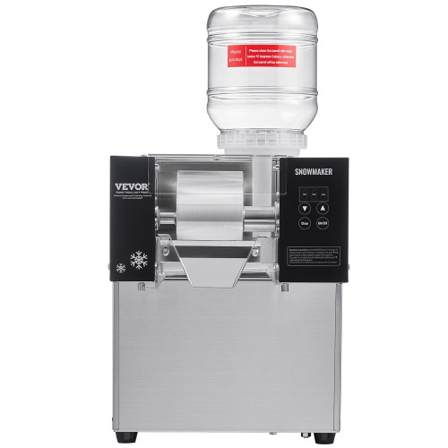 VEVOR 176.4LBS/24H Commercial Snowflake Ice Machine, Stainless Steel Ice Shaver Machine, Electric Snow Cone Maker, Air Cooling System for Rapid Heat