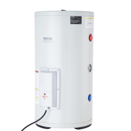 VEVOR Electric Water Heater, 18 Gallon Tank Instant Hot Water Heater, 1.6Kw Tankless Water Heater w/ LED Display,Knob Control, IPX4 Waterproof Side