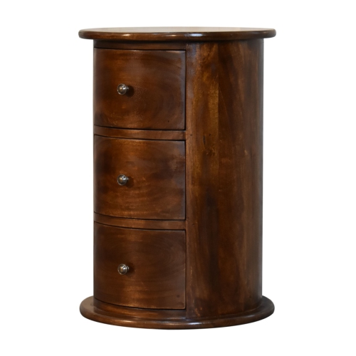 Artisan Furniture Solid Wood 3 Drawer Chestnut Drum