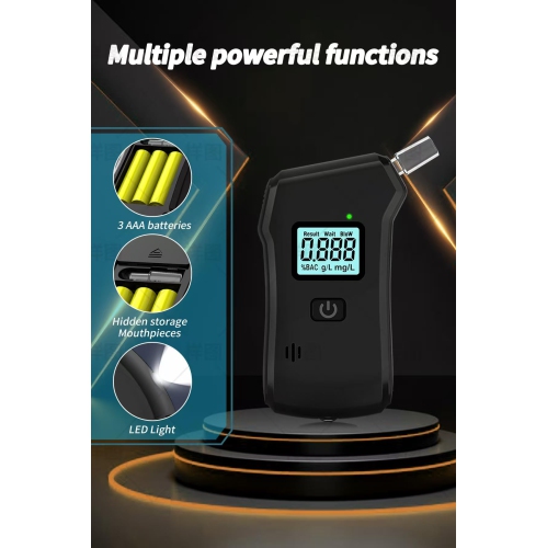 Éthylomètre portatif avec écran numérique LCD pour une utilisation personnelle et à la maison