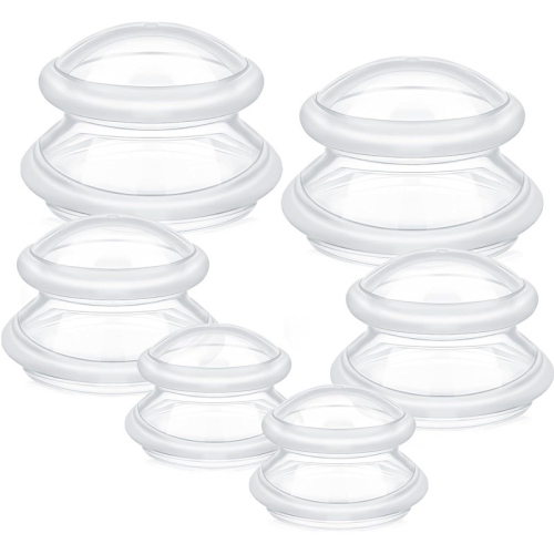 MYACUC  6-Piece Silicone Cupping Set, Multi-Size Massage Cups for Joint And Muscle Pain Relief