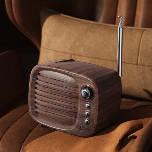 GREEN SCENIC  Retro Bluetooth Fm Radio Speaker - Bluetooth 5.3, 2000Mah Battery, 5H Playtime, Premium Wooden Box Design - Vintage Home Decor & Ideal