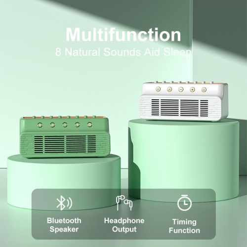 Retro white noise sleep sound, portable natural scene wireless Bluetooth speaker, adjust sleep simulation natural sleep aid speaker