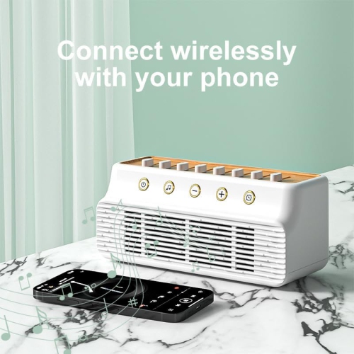 Retro white noise sleep sound, portable natural scene wireless Bluetooth speaker, adjust sleep simulation natural sleep aid speaker