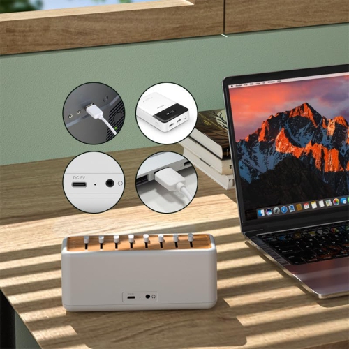 Retro white noise sleep sound, portable natural scene wireless Bluetooth speaker, adjust sleep simulation natural sleep aid speaker