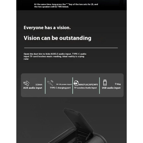 Berlin Bluetooth speaker, high-quality and high-volume subwoofer, home audiophile wireless Bluetooth speaker, waterproof multi-function speaker