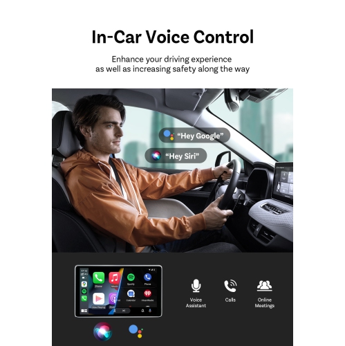 Voiture d'origine CarPlay câblé à sans fil Clé USB auto à deux canaux Android, adaptateur sans fil CarPlay, pour voiture plug and play