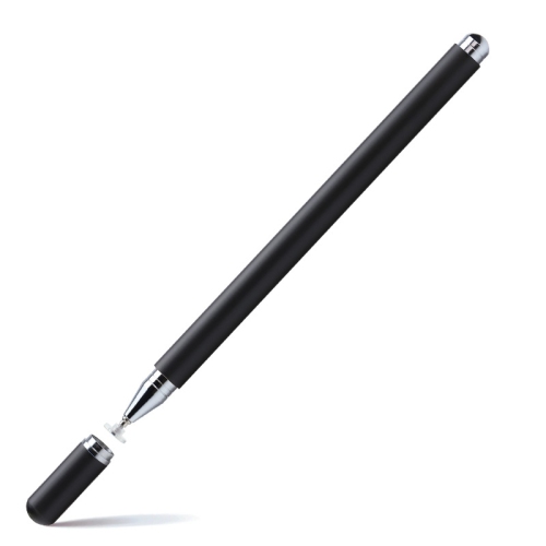 Magnetic single-use capacitive touch pen, transparent disc touch screen stylus, mobile phone tablet stylus - black