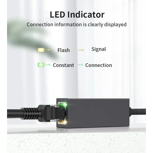 Port réseau externe filaire RJ45 USB 3,0 sans pilote pour téléphones mobiles et tablettes; Concentrateur de carte réseau Gigabit USB-UR002 USB 3,0