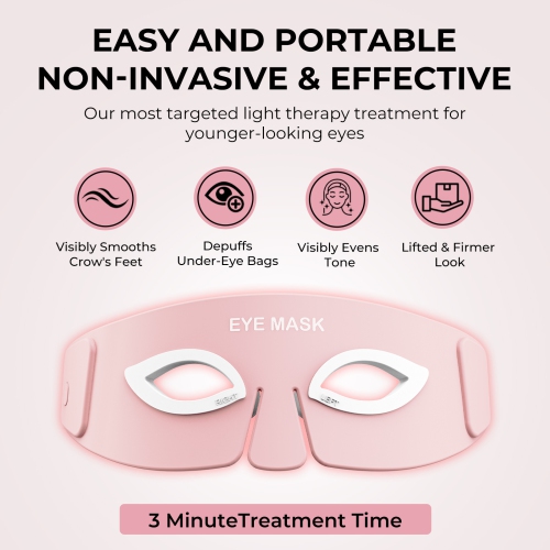 Eye Beauty Device Eye Bag Remover Eye-Red-Light-Therapy Massager Glasses for Dark-Circles Puffiness Eye-Strain-Relief