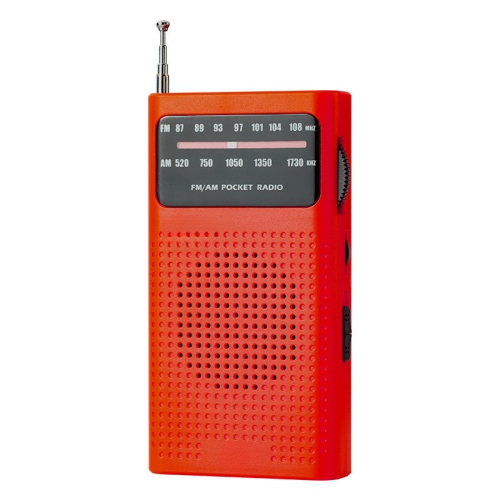 Seniors Full Band Radio Portable FM/AM Radio Mini Pocket Radio Pointer Knob Operated Radio with Speaker and Headphone Jack