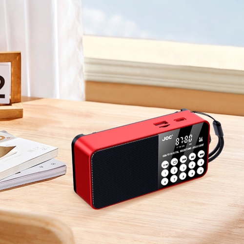 Digital key MP3 portable radio for the elderly, supports Bluetooth/TF card/U disk playback, FM frequency modulation, and has emergency lighting