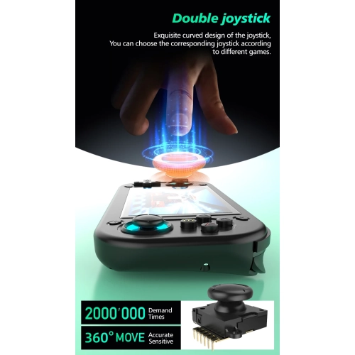 R43 Console de jeu portable écran HD 4,3 pouces Emuelec Emulator Retro Classic Video Player pour PSP/N64. Console de jeu portative Open Source -