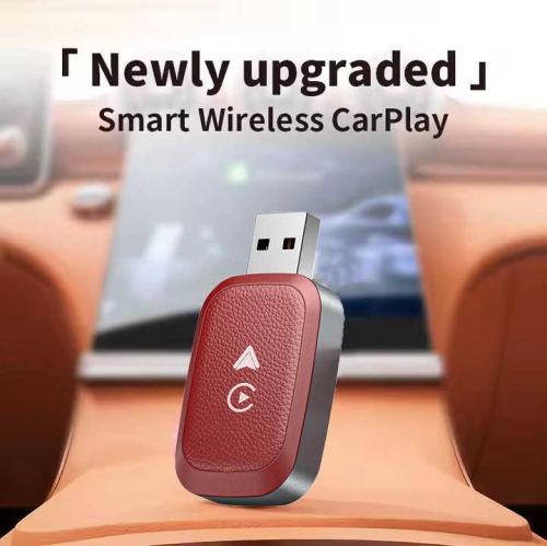 2 in 1 Wireless Network Card Wired to Wireless Carplay Adapter for Apple Carplay Android Car Wireless Adapter - Jet Black