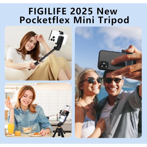 2025 New Ultra Mini Selfie Stick Travel Portable Universal Floor-standing Four-legged Photography Artifact 360 Degree Rotating Mini Tripod Magic