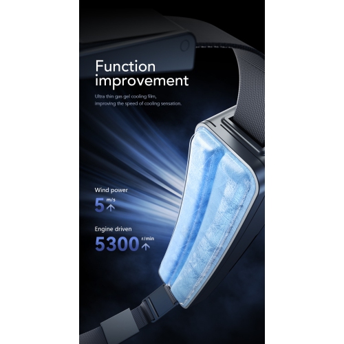 New ice waist fan outdoor sports portable cooling fan mini USB waist hanging fan waist rechargeable cooling fan 3 speeds suitable for outdoor sports