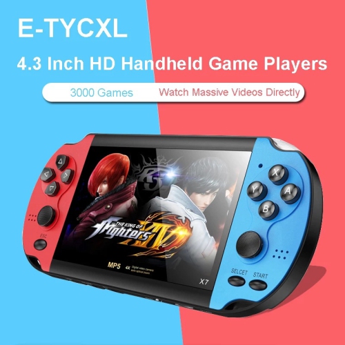 Dual joystick 8G handheld game console PSP game console 4.3-inch HD large screen x7 handheld game console portable handheld video game console HD-