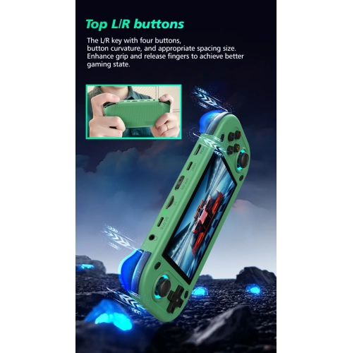 R43 Handheld Game Console 4.3-inch Screen HD Screen Emuelec Emulator Retro Classic Video Game Player for PSP/N64. Open Source Handheld Game Console