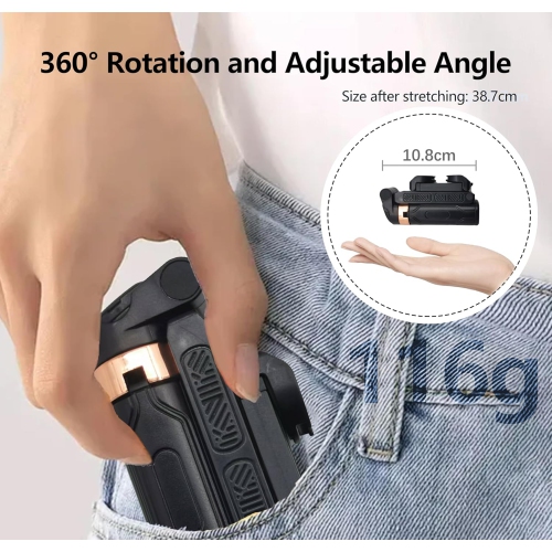 2025 New Ultra Mini Selfie Stick Travel Portable Universal Floor Standing Four-legged Photography Artifact 360 Degree Rotating Mini Tripod Selfie