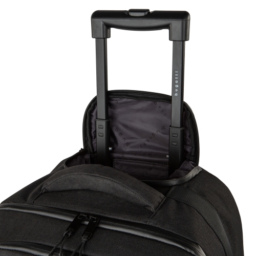 Bugatti Outland Softside Carry-on Luggage with Spinner Wheels - Black