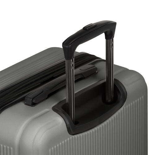 Bugatti - Singapore 3 Piece Hardside Luggage Set with Expansion - Charcoal