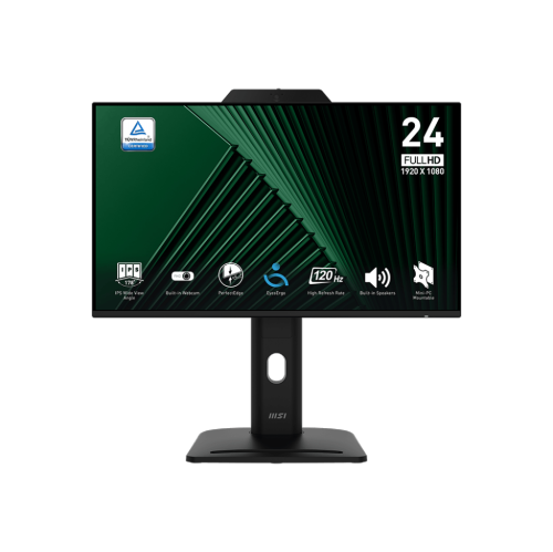 MSI 24" Conferencing Monitor, IPS, 1920 x 1080, 120Hz, Built-in Webcam and Speaker, Height Adjustable (PRO MP242PMG)