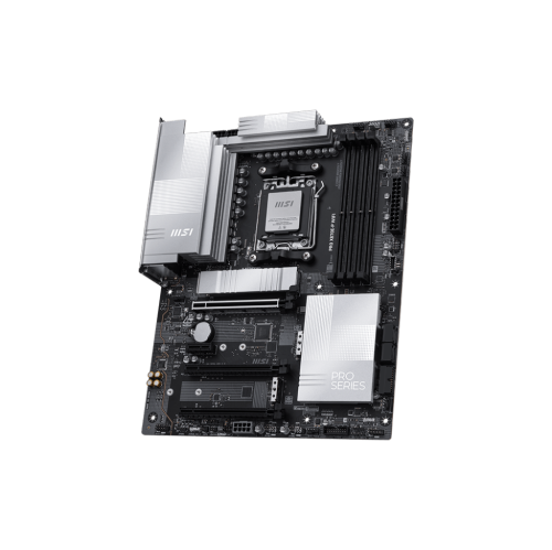 MSI PRO X870E-P WIFI w/ DDR5-8200+(OC), 7.1 Audio, 3x M.2 Slots, 5G LAN, Wi-Fi 7, BT 5.4, Black Motherboard