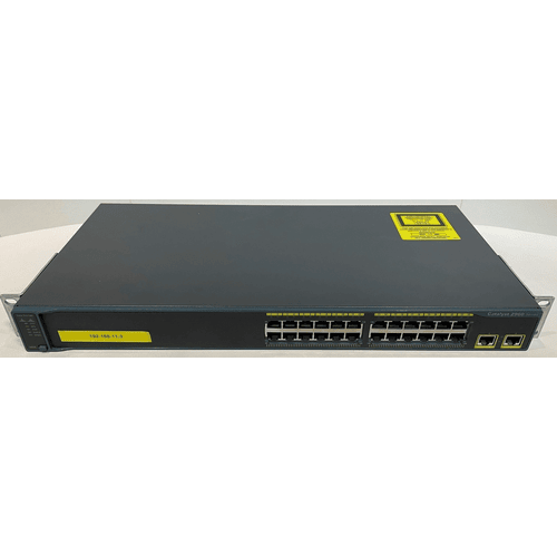 CISCO  Ws-C2960-24Tt-L Network Switch Network Switch With Rackmount Kit And Power Cord