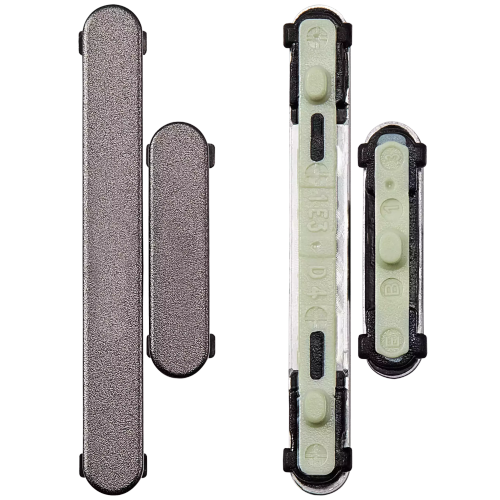 ESOURCE PARTS  Replacement Hard Buttons (Power / Volume) Compatible With Samsung Galaxy S24 Ultra 5G (Premium) (Titanium Black)
