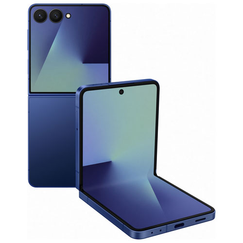 TELUS Samsung Galaxy Z Flip7 5G 256GB - Blue Shadow - Monthly Financing