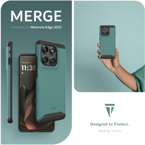 TUDIA Merge Motorola Edge 2025 Case Dual Layer - Hunter Green