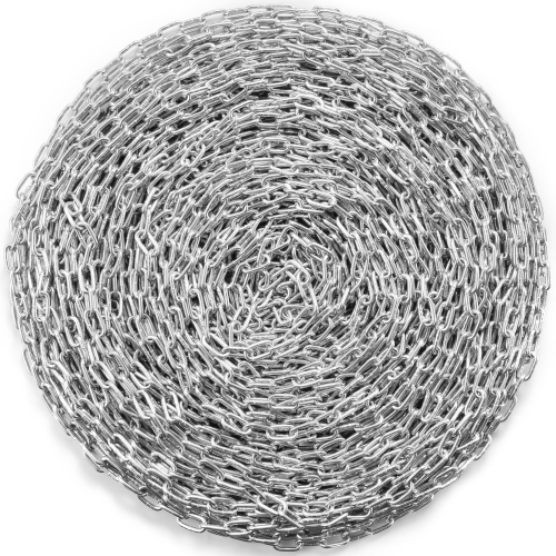 VEVOR  3/16" X 250' Proof Coil Chain, 1100 Lbs Safe Working Load, Zinc Plated Proof Tested Coil Chain w Two Quick Links, Galvanized Carbon Steel