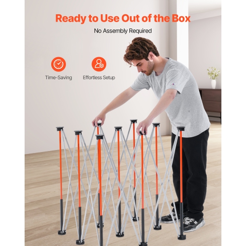 Bâton pliant portatif VEVOR 4,15 x 4.15&nbsp;pi, établi pliable, capacité 3500&nbsp;lb, support de travail pliable sans assemblage avec sac de