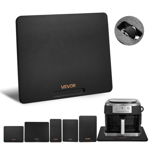 VEVOR Appliance Slider, Medium 13 x 16-inch, Rolling Sliding Tray with Silent Rubber Wheels & Hollow Handle, Easy to Clean, Appliance Rolling Tray