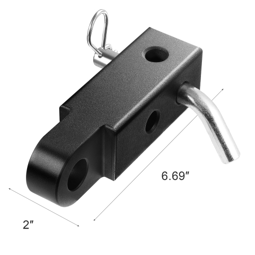 VEVOR Fits 2" Shackle Hitch Receiver, 52900 lbs Breaking Strength, Heavy Duty Towing Accessories with Trailer Hitch Lock Pin for Trucks, Off-Road