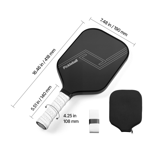 VEVOR T700 Pickleball Paddle, Carbon Fiber Surface & Honeycomb Core, Professional Pickleball Paddle with Increased Power & Control & Spin, Pro Pickle