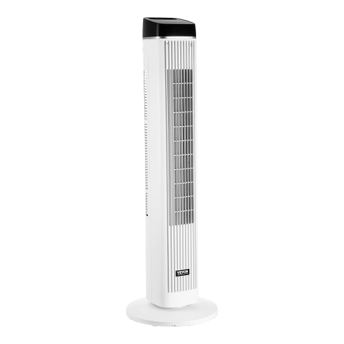 VEVOR 22 ft/s Tower Fan, Velocity Quiet Floor Fan,70° Oscillating Fans for Indoors with 3 Speeds, 4 Modes,12H Timer, Portable Standing Bladeless Fan