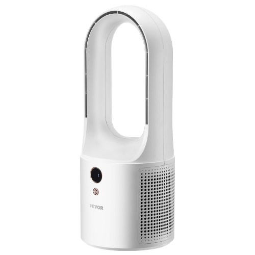 VEVOR 12.99 Inch Desk Fan Bladeless, Kids-Friendly Personal Portable Desk Fan, 6-Speed USB Quiet Cooling Small Tower Fan with Button Control, Blows