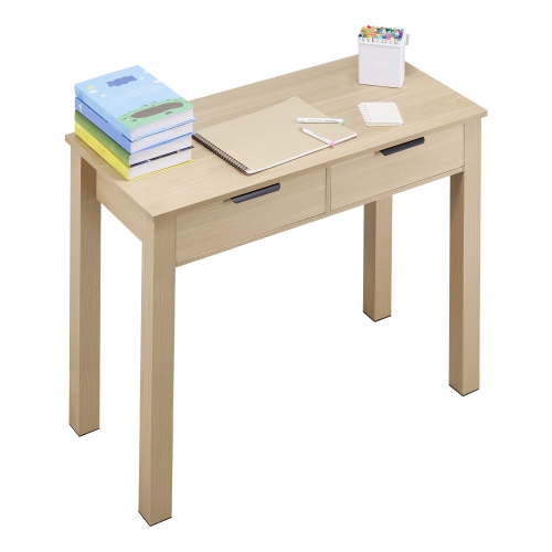 VEVOR  Small Desk \w Drawers, Kids Desk for Bedroom, Modern Simple Study Table for Drawing, Reading, Writing, Rectangle Mdf Furniture Study Storage