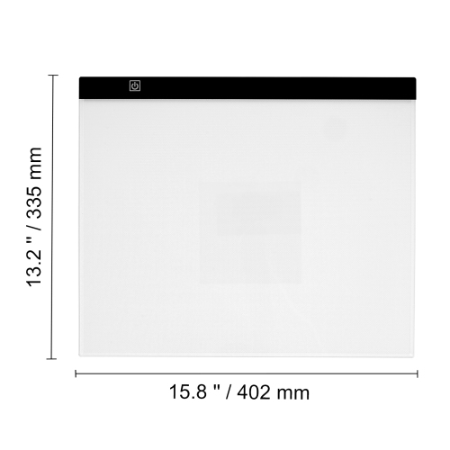 Tableau lumineux VEVOR, caisson lumineux portatif ultra-mince B4 LED, table lumineuse alimentée par USB pour traçage d'art, caisson lumineux pour
