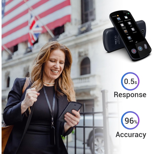 Appareil de traduction en ligne en 138 langues et 18 langues hors ligne, traducteur vocal IA, traducteur bidirectionnel portatif pour étude