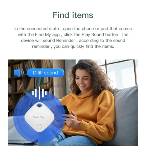 Localisateur de dents GPS intelligent d'Apple, porte-monnaie de suivi de bagage pour animal de compagnie, 3ᵉ génération anti-perte pour enfant en
