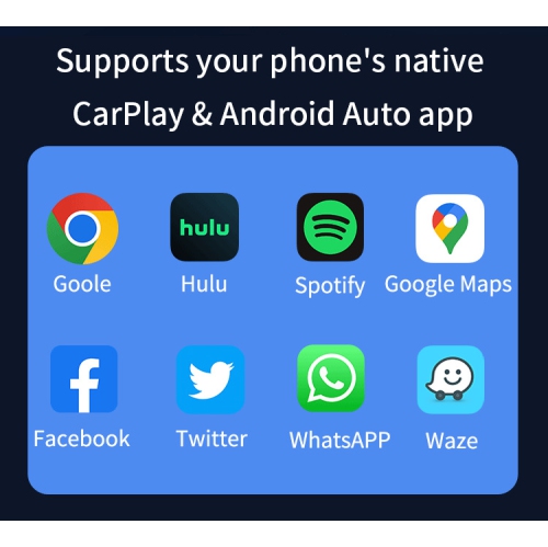 Boîte CarPlay sans fil Apple Android Smart Car Interconnection box adaptateur voiture, adapté aux voitures avec fil CarPlay/Android auto - 2 IN