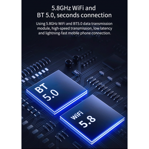 Boîte CarPlay sans fil Apple Android Smart Car Interconnection box adaptateur voiture, adapté aux voitures avec fil CarPlay/Android auto - 2 IN