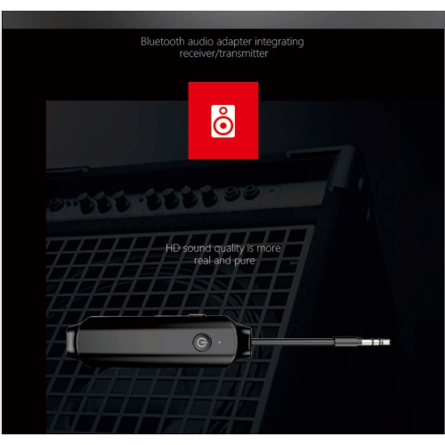 Récepteur émetteur Bluetooth adaptateur 2-en-1, projection TV haut-parleur voiture téléphone mobile audio ordinateur