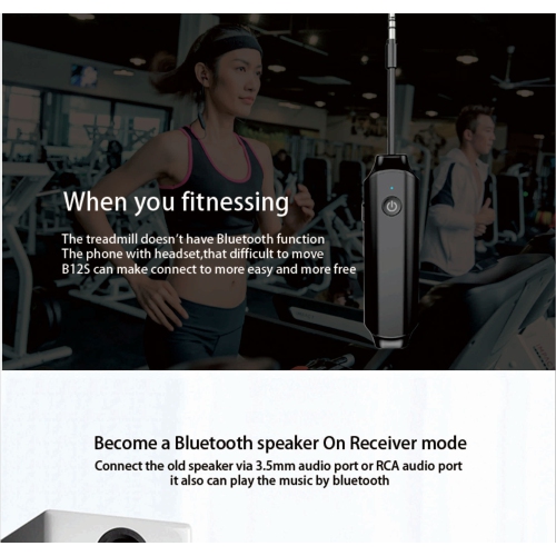 Récepteur émetteur Bluetooth adaptateur 2-en-1, projection TV haut-parleur voiture téléphone mobile audio ordinateur