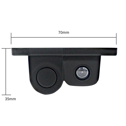 Smart HD Car Camera Reversing Radar 2 in 1, HD Waterproof Car Rear View Detector Probe Reversing Camera with Radar Automatic Parking Sensor