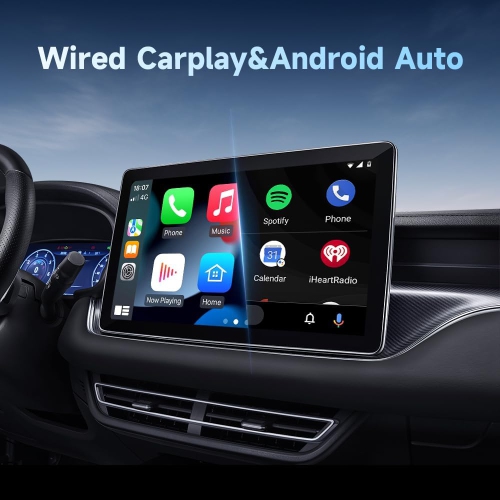 Adaptateur CarPlay sans fil 2 en 1 et adaptateur sans fil Android Auto pour compatibilité USB A/USB C CarPlay avec fil d'origine, connexion rapide