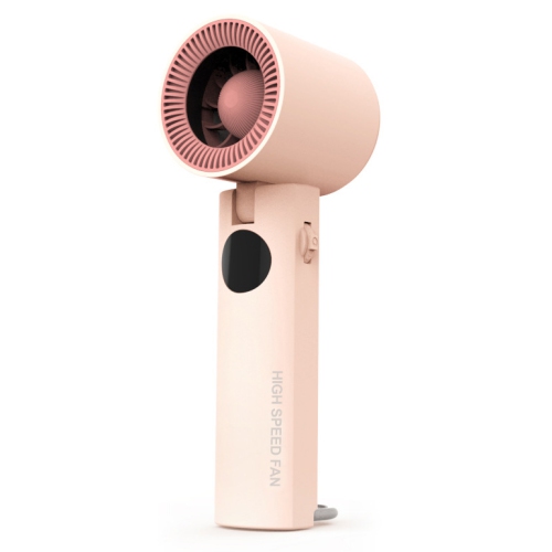 Turbine handheld fan, outdoor extremely fast violent neck hanging folding portable USB charging small fan, cooling handheld bladeless fan high speed